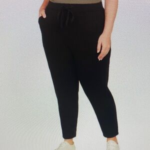 Max & Mia Ladies' Live In Pull On Pant Color: Black Size: XXL